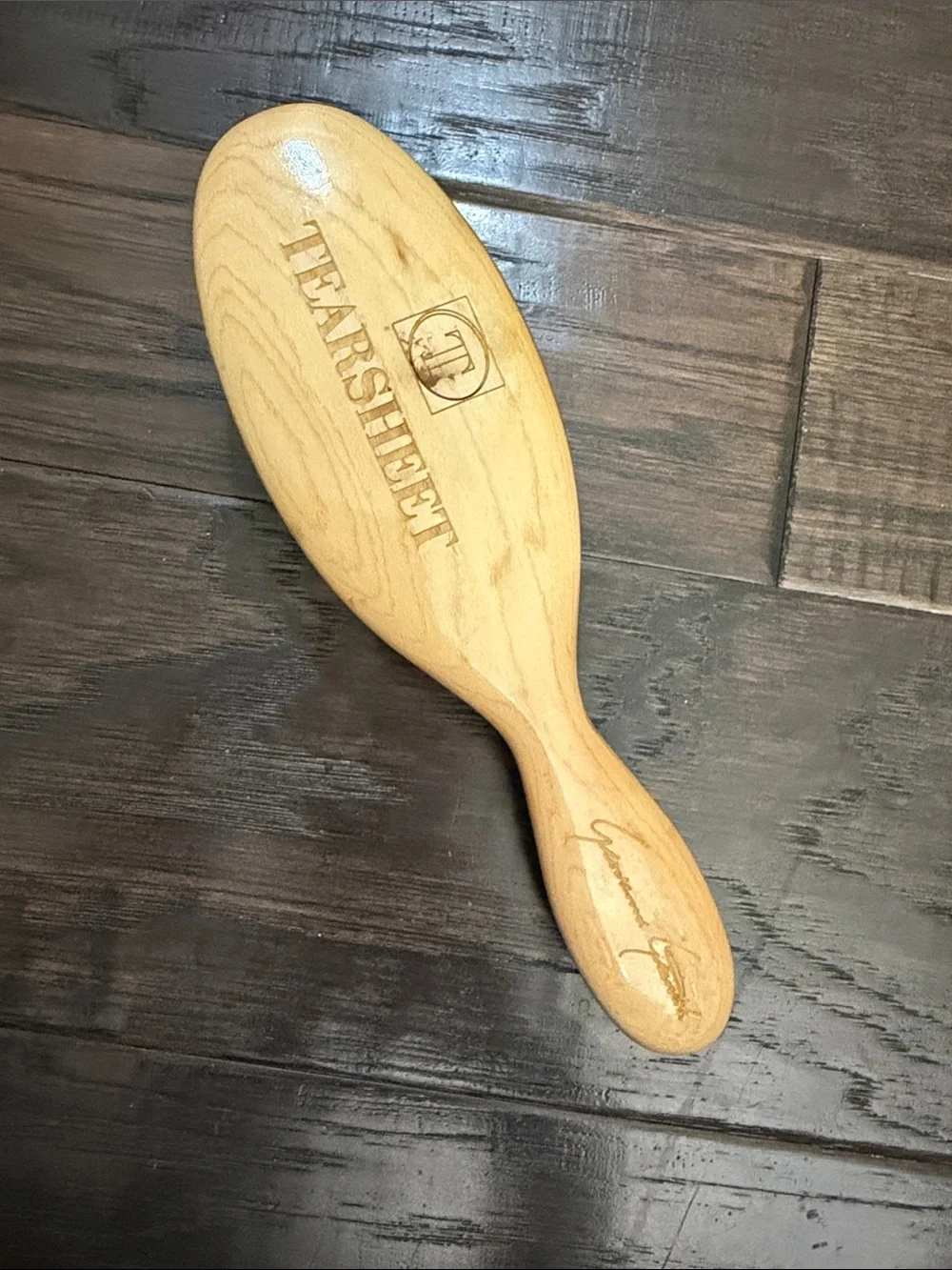 Natural Wood Boar Bristle Hair Brush – Red Cushion